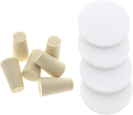Replacement Stoppers (6 Pack) & Filters (4 Pack) Combo Pack For Toddy Cold Brew Systems, by Essential Values