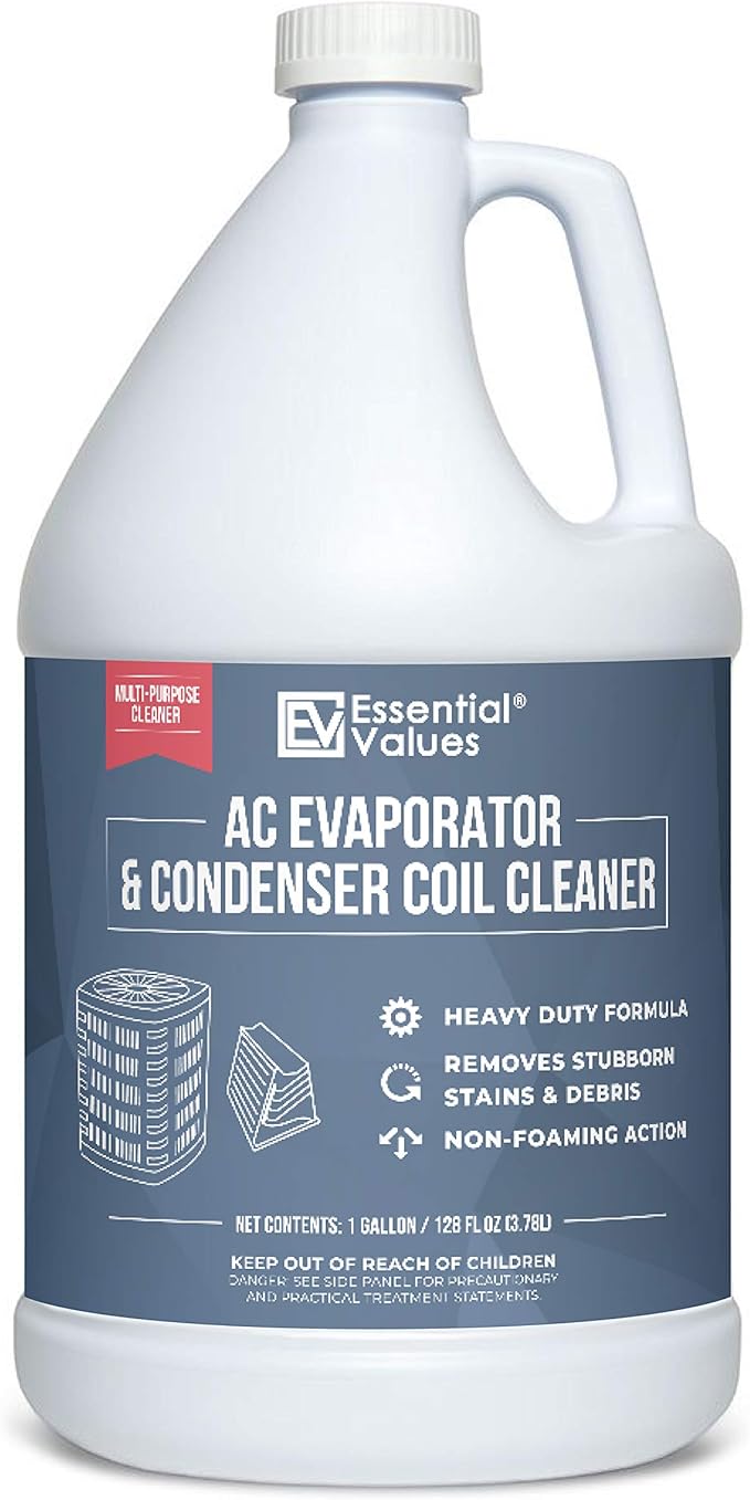 Coil Cleaner for AC Unit (Gallon) | AC Coil Cleaner That is Non Foam Formula for Condenser Coils - Heavy Duty Professional Grade & Compatible with Commercial & Residential Air Conditioning Units