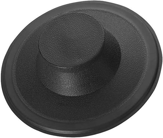 Kitchen Sink Stopper (#STP-PL) - Black Plastic Sink Plug Drain Stopper - Replacement Garbage Disposal Stopper | Kitchen Sink Drain for Kohler, Insinkerator, & Waste King