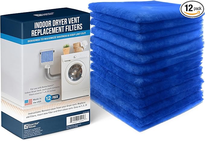 Dryer Filter Replacement - Compatible with Better Vent Indoor Dryer Vent