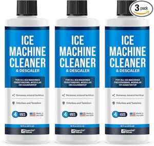 Ice Machine Cleaner and Descaler 16 fl oz Descaler | Ice Maker Cleaner Compatible with All Major Brands (Scotsman, KitchenAid, Affresh, Opal, Manitowoc) (3 Pack)